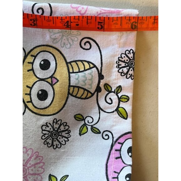 Divine Scrubs JDM Uniforms Owl Print Scrub Top For Women M Cotton Blend Pockets - Picture 9 of 16
